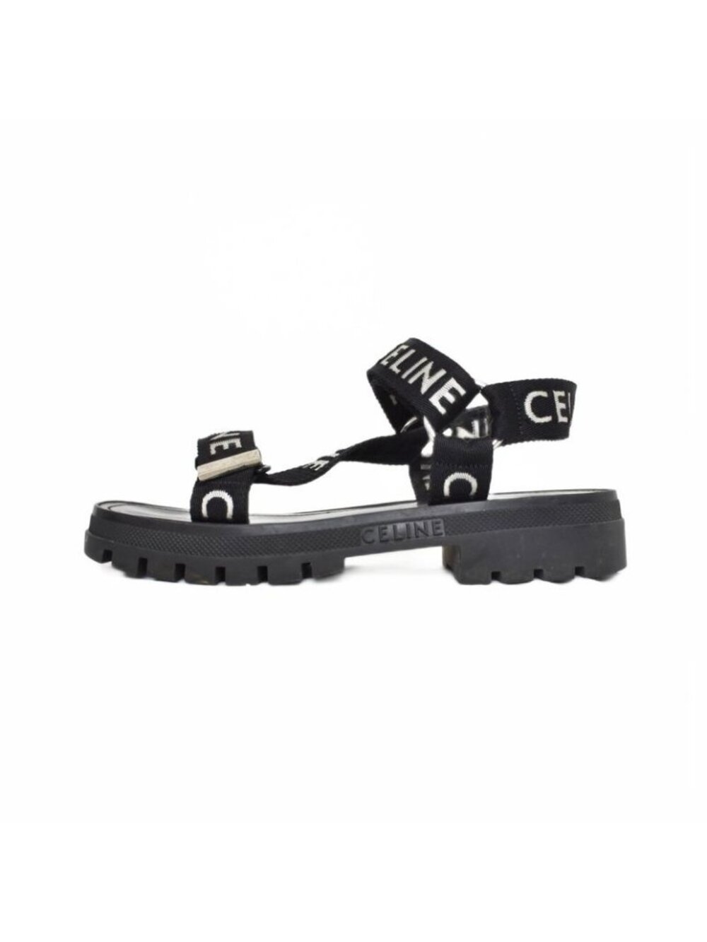 Celine Leo Strappy Sandal 43 Black - Picture 2 of 9